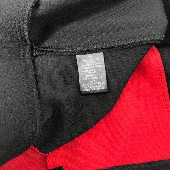 Nicole Miller pencil skirt L red black color block mini above knee - Picture 9 of 10